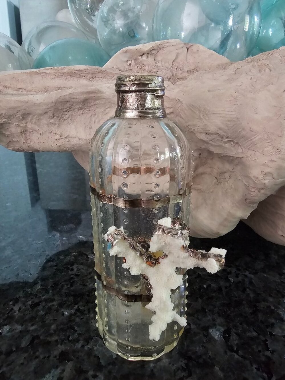 Pottery Barn Coastal Coral Sealife Vase
